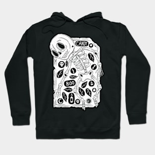 Skeleton Halloween Tombstone Hoodie